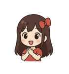 七夕の女の子物語（個別スタンプ：11）