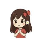 七夕の女の子物語（個別スタンプ：15）