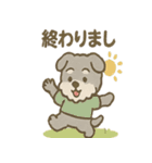 ふわもこシュナさん 外遊びのご連絡（個別スタンプ：1）
