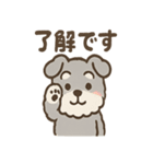 ふわもこシュナさん 外遊びのご連絡（個別スタンプ：16）