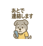 ふわもこシュナさん 外遊びのご連絡（個別スタンプ：30）