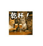 台湾猫のビール＆ウィスキー工房（日本語）（個別スタンプ：6）