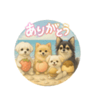 マロンと一緒 いちご、もも、ぷりん（個別スタンプ：6）