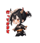 黒き鬼女さん（個別スタンプ：34）
