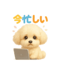 ふわふわトイプードルのスタンプ3（個別スタンプ：6）