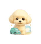 ふわふわトイプードルのスタンプ3（個別スタンプ：36）