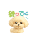 ふわふわトイプードルのスタンプ3（個別スタンプ：40）