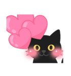 黒猫まる（個別スタンプ：14）