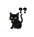 黒猫まる（個別スタンプ：15）