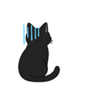 黒猫まる（個別スタンプ：21）