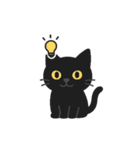 黒猫まる（個別スタンプ：22）