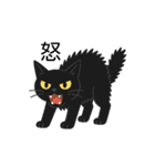 黒猫まる（個別スタンプ：23）