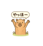 カピバラののんびりスタンプ（個別スタンプ：6）