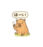 カピバラののんびりスタンプ（個別スタンプ：7）