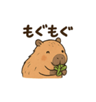 カピバラののんびりスタンプ（個別スタンプ：10）