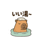 カピバラののんびりスタンプ（個別スタンプ：13）