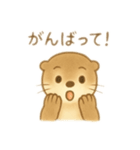 もっちりかわいいカワウソ（個別スタンプ：3）
