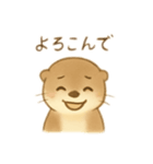 もっちりかわいいカワウソ（個別スタンプ：24）