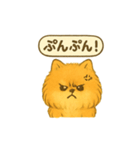 ふわもこポメの日常スタンプ（個別スタンプ：15）