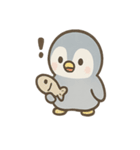 ペンギンさん巨大魚ほうこくセット（個別スタンプ：4）