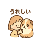 モルモットさんのくるくる大好き（個別スタンプ：6）