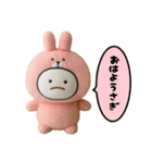 みじめちゃんの動物ダジャレ ぬいぐるみ3D（個別スタンプ：1）
