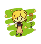 ずっと使える☆ブロンドヘアの女の子（個別スタンプ：2）