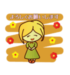 ずっと使える☆ブロンドヘアの女の子（個別スタンプ：5）