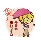 ずっと使える☆ブロンドヘアの女の子（個別スタンプ：10）