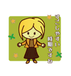 ずっと使える☆ブロンドヘアの女の子（個別スタンプ：13）