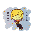 ずっと使える☆ブロンドヘアの女の子（個別スタンプ：16）