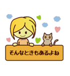 ずっと使える☆ブロンドヘアの女の子（個別スタンプ：22）