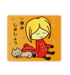 ずっと使える☆ブロンドヘアの女の子（個別スタンプ：28）