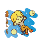 ずっと使える☆ブロンドヘアの女の子（個別スタンプ：32）