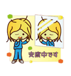 ずっと使える☆ブロンドヘアの女の子（個別スタンプ：35）