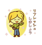 ずっと使える☆ブロンドヘアの女の子（個別スタンプ：37）