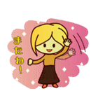 ずっと使える☆ブロンドヘアの女の子（個別スタンプ：40）