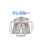 グレーのトラ猫 モフたん！（個別スタンプ：28）