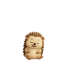 ほのぼの脱力♪ハリネズミスタンプ（個別スタンプ：4）