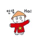 旅人ベベニャン (韓国語 -インドネシア語)3（個別スタンプ：1）