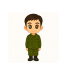 「りくとくん☆陸上自衛隊風スタンプ集」（個別スタンプ：1）
