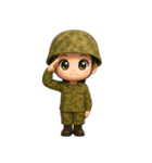 りこちゃん☆陸上自衛隊風かわいいスタンプ（個別スタンプ：5）
