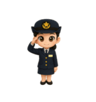 りこちゃん☆陸上自衛隊風かわいいスタンプ（個別スタンプ：8）