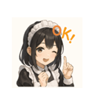 感情フル稼働！メイドのきもち（個別スタンプ：1）