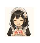 感情フル稼働！メイドのきもち（個別スタンプ：13）
