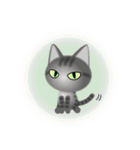 色々な猫7-1 短毛-立ち耳-サバトラ（個別スタンプ：37）