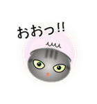 色々な猫7-2 短毛-垂れ耳-サバトラ（個別スタンプ：10）