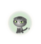 色々な猫7-2 短毛-垂れ耳-サバトラ（個別スタンプ：37）