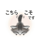 色々な猫7-3 長毛-立ち耳-サバトラ（個別スタンプ：32）
