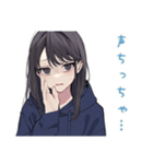 陰キャ女子★人見知り会議（個別スタンプ：4）